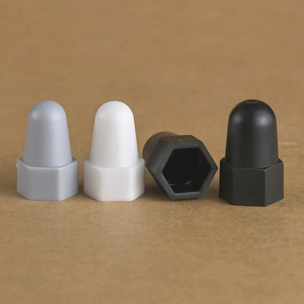 M6~M30 PE Plastic Bolt Nut Protection Caps For Waterproof Dust Proof Protective Decoration Lengthen Nut Cap Black/White/Gray