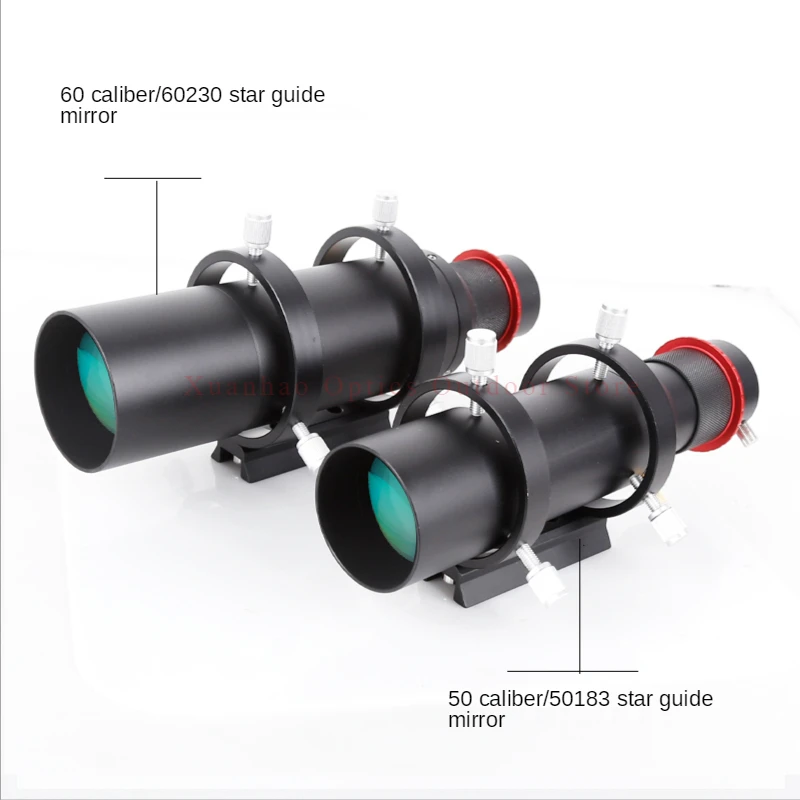 Angeleyes 1.25 inches 50mm/60mm Guide Scope Fully Coated Guidescope Finder Eyepiece with Bracket 1.25