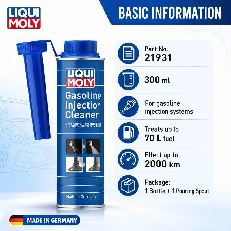 LIQUI MOLY 21931 Injection Cleaner 300ml Car Injector System Cleaner Additive Engine Maintenance Care
