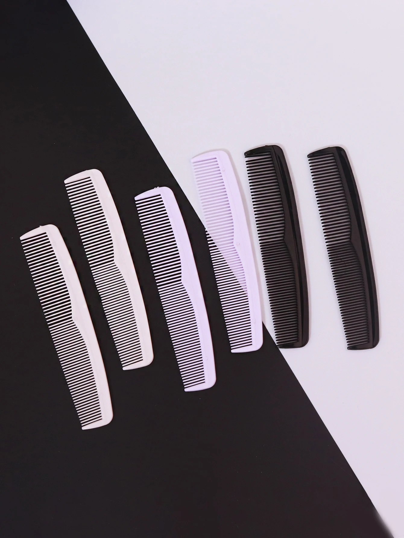 6Pcs Anti-statische Haar Kämme Mini Doppel Seite Haar Pinsel Pro Kamm Barber Haar-Kamm Styling Werkzeuge für Haar Zubehör – Detail 7