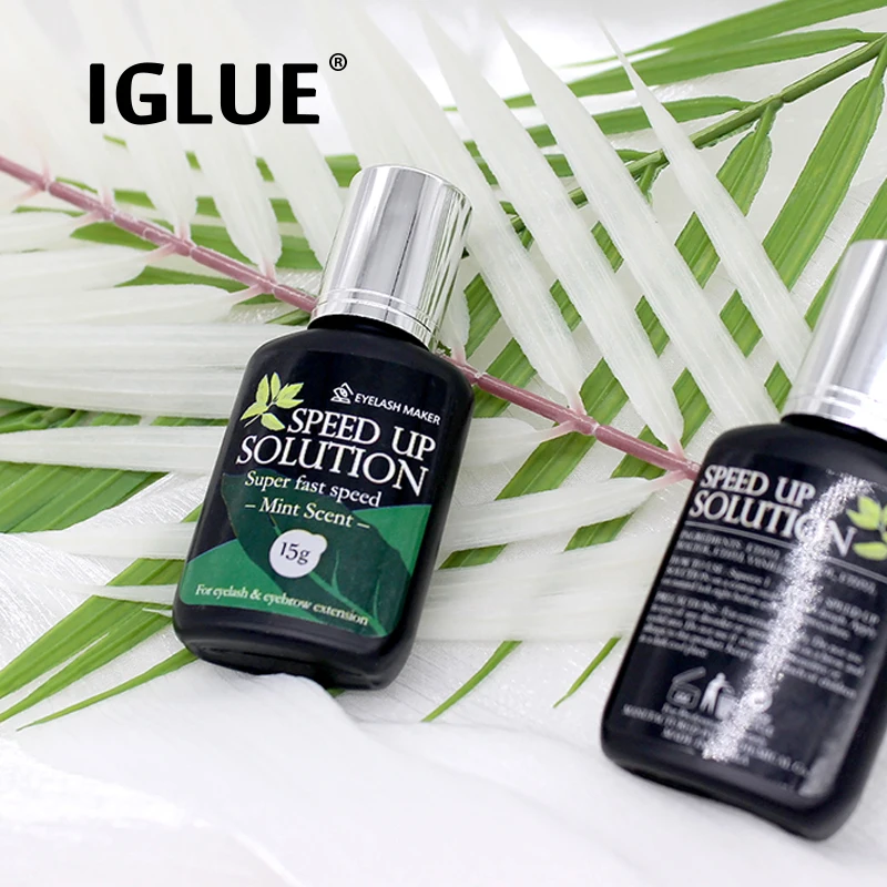 IGLUE HS Glue Speed Up Supplies Eyelash Extensions 15ml Original Korea Makeup Tools Beauty Health Shop Adhesive Lava Lash