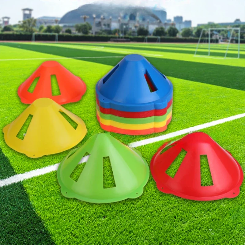 

23cm Soccer Training Sign Dish Windproof Pressure Resistant Cone Marker Disc Bucket Football Training Sport Saucer Anti-cracking