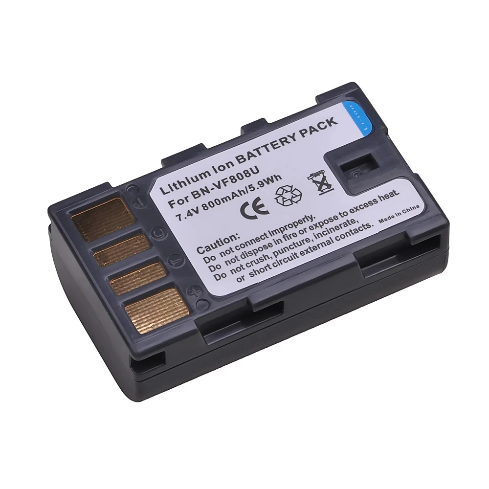 PowerTrust BN-VF808U Bateria VF808 Battery+Charger for JVC GZ-MG575 GZ-MG555 GR-D740 GR-D745 GR-D750 GZ-MG130 GZ-MG135 GZ-MG255