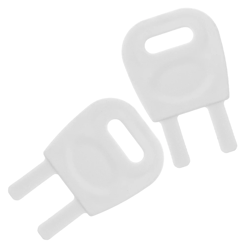

2 pcs Paper Dispenser Key Tissue Box Plastic Maintenance Keys Lock Switch Universal Paper Dispenser Key Replacement Replacement
