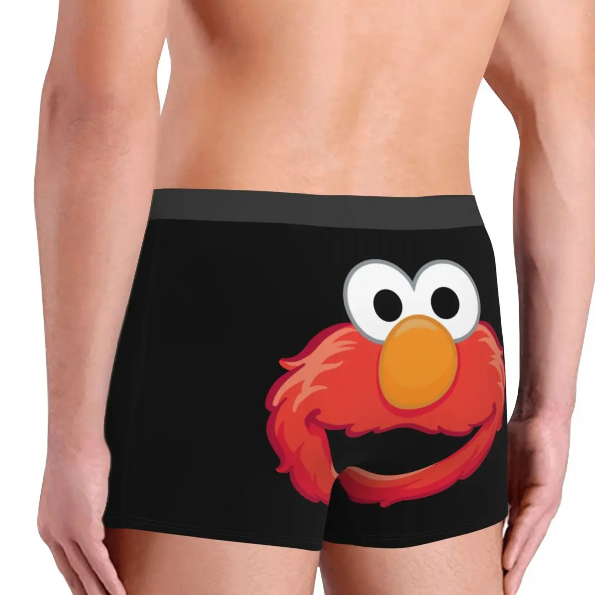 Custom Anime Boxers Shorts para Homens, Cuecas Elmo, Roupa Interior, Cuecas, Moda