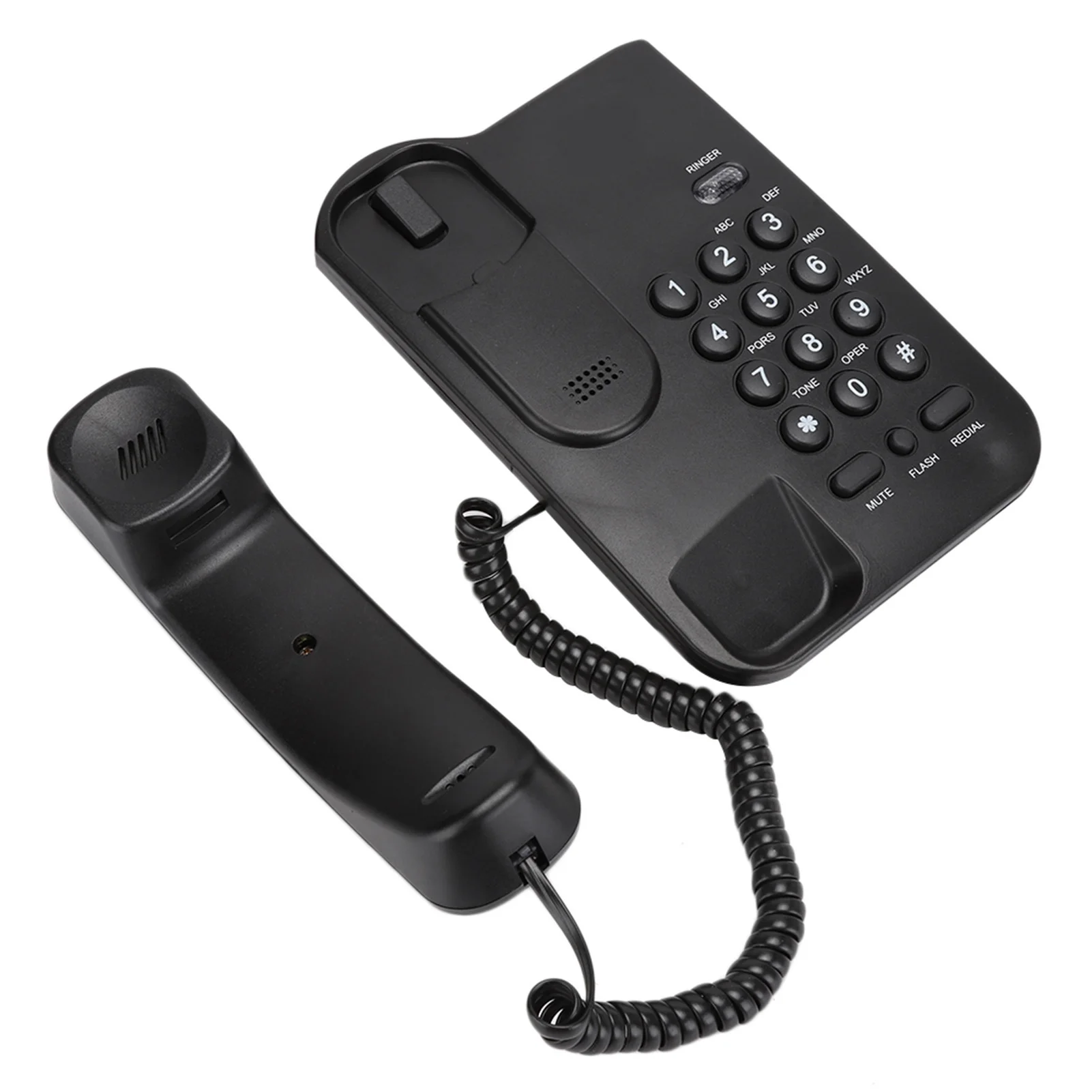 هاتف مكتبي ثابت بسلك ، هاتف أرضي صغير ، وظيفة قارئ فلاش كتم الصوت ، هاتف قابل للتركيب على الحائط للمنزل ، الفندق ، المكتب