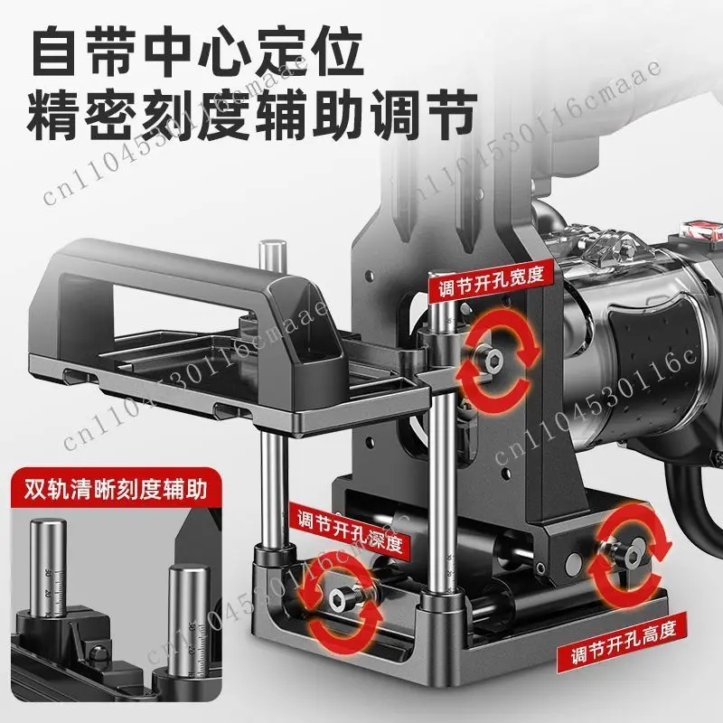 Technology 2-in-1 Connector Slotter Die Woodworking Power Tools Daquan Edge Trimmer Rack Artifact