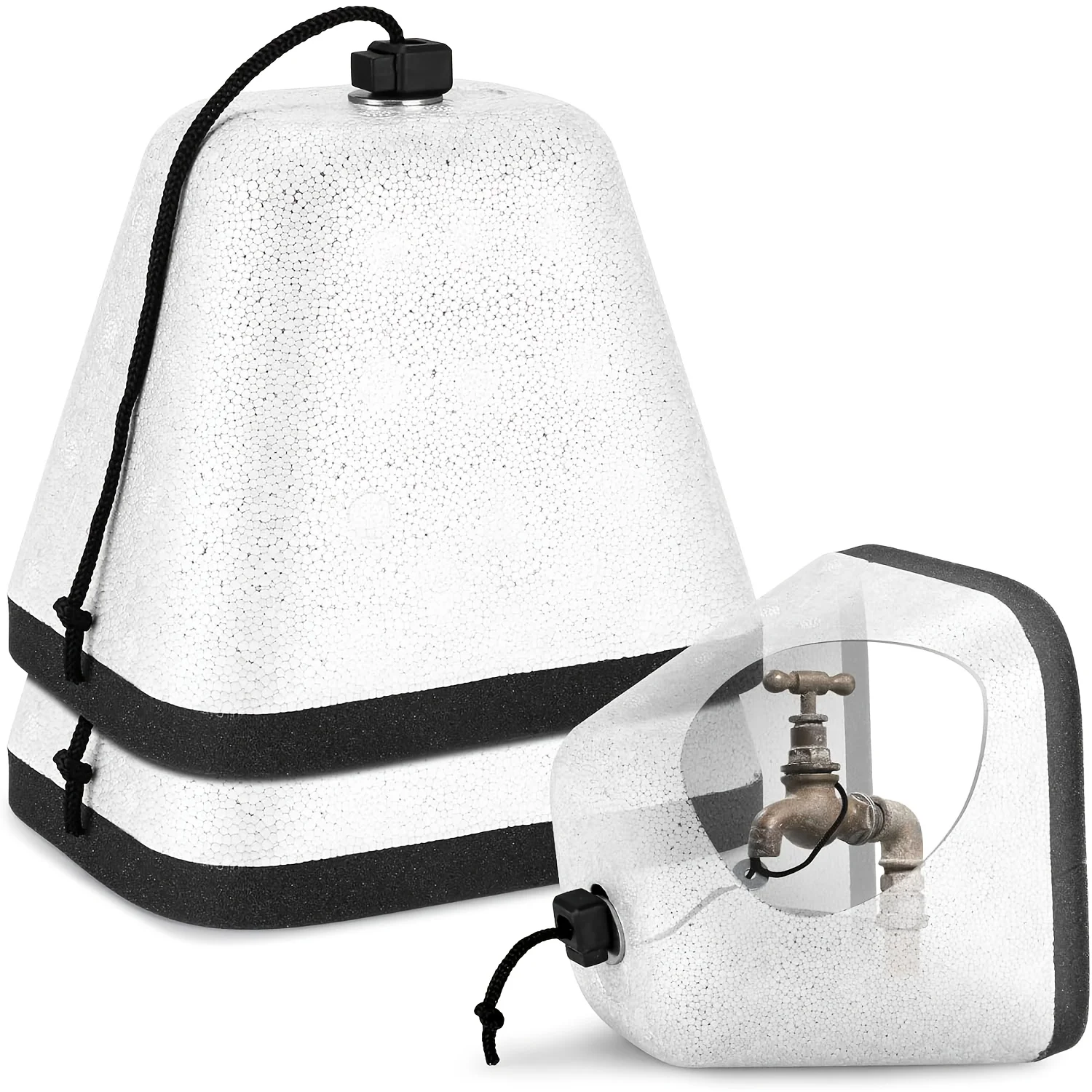 واقي الصقيع عالي التحمل للحنفيات الخارجية. يمنع انفجار الأنابيب، سهل التركيب. للشتاء والبارد القصوى. متوافق مع الولايات المتحدة/الاتحاد الأوروبي.