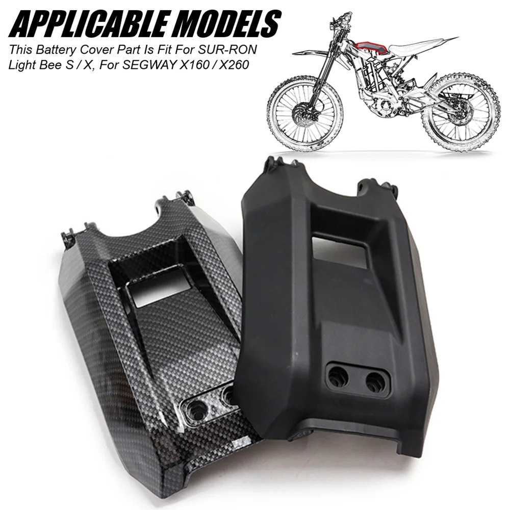 Osłona komory akumulatora z włókna węglowego do Surron Light Bee S X Electric Enduro, akcesoria do motocykli elektrycznych i crossowych.
