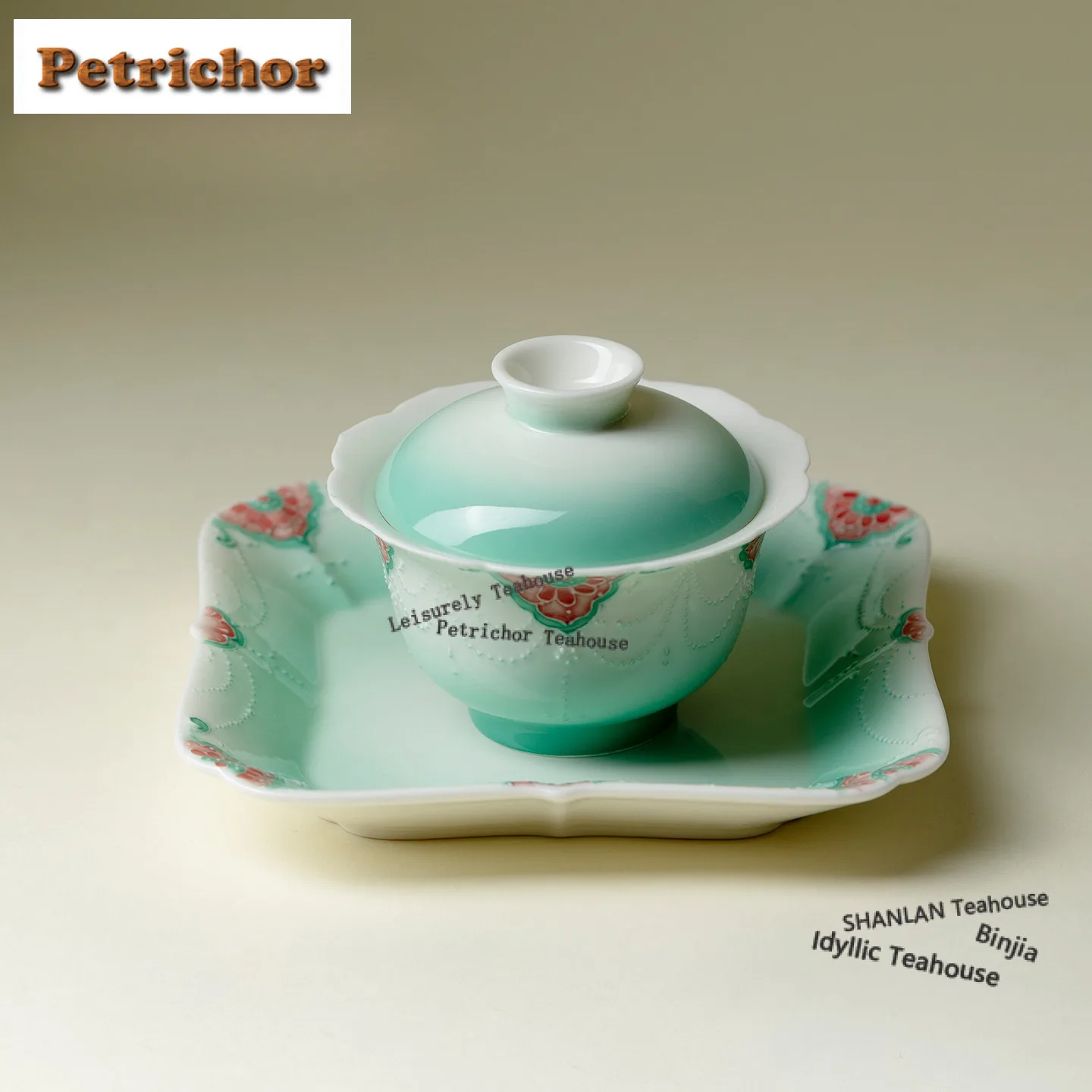 Gradient Ramp Arita Porcelain Gaiwan Antique Tea Tureen Household Tea Bowl With Lid Kit Tea Maker Cover Bowl Tea Pot Bearing
