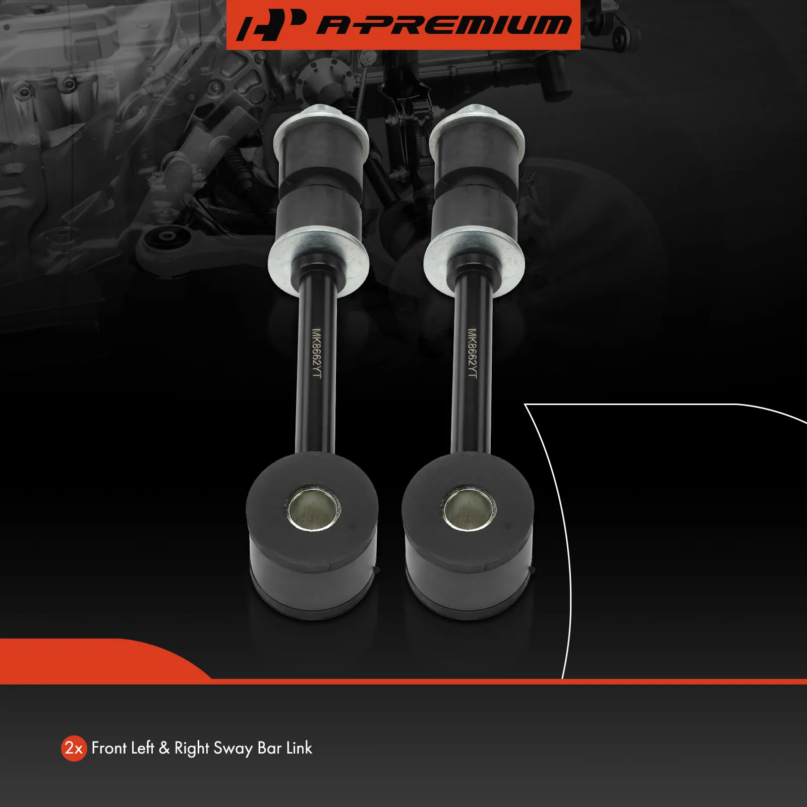 A-Premium 2x Front Left & Right Sway Bar Link for Ford F-150 1993-1995 F-250 1980-1996 F-350 1980-1997
