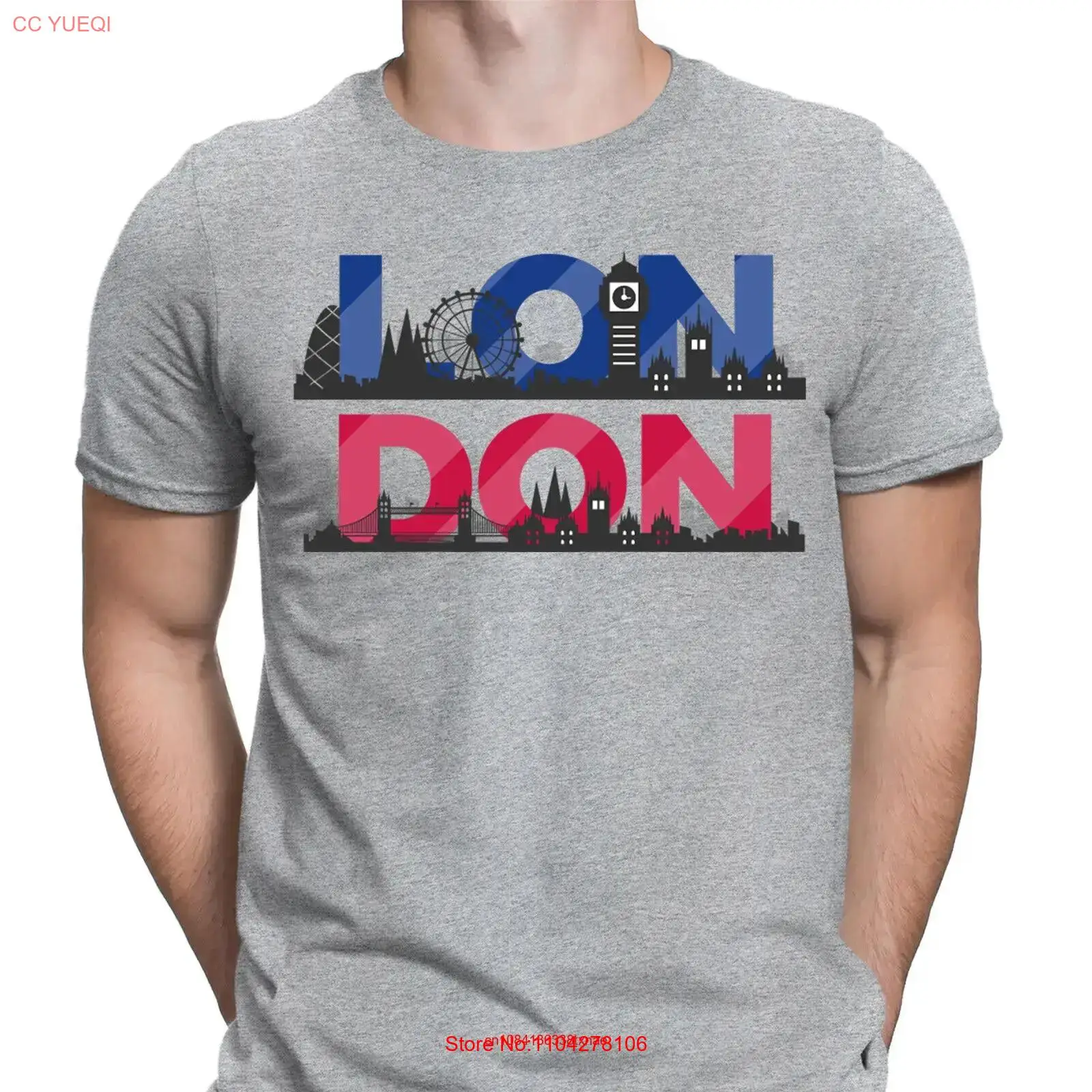 London England Souvenir Great Britain Country Mens T Shirt Top DNE long or short sleeves