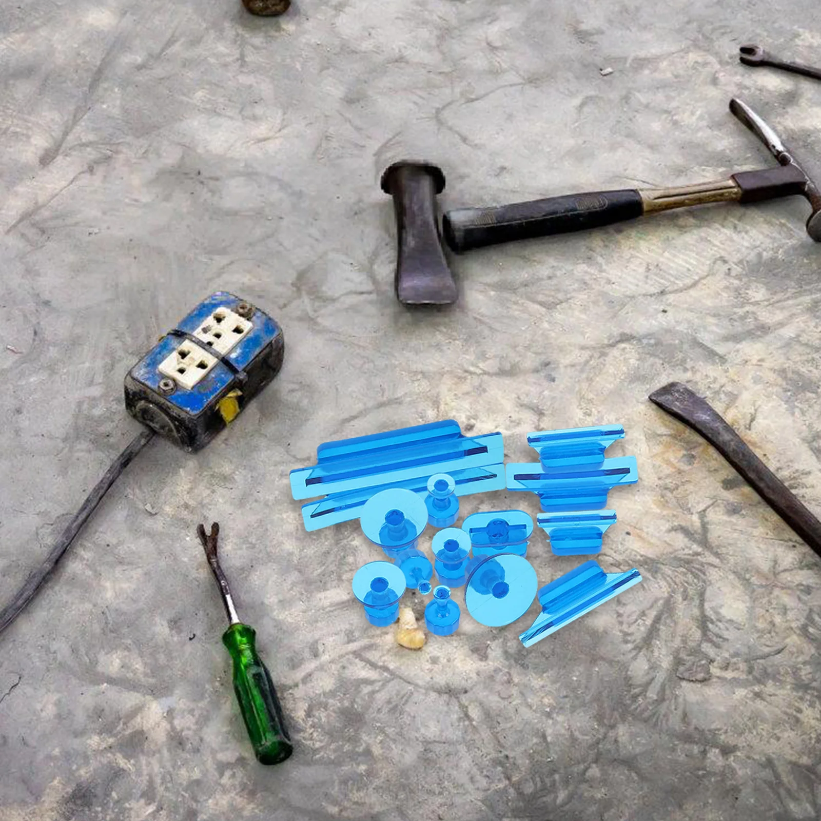 

15pcs Repair Tool Kit Plastic Puller Tabs Dent Puller Tabs for Auto Body Dent Removal Solutions with Versatile Tools