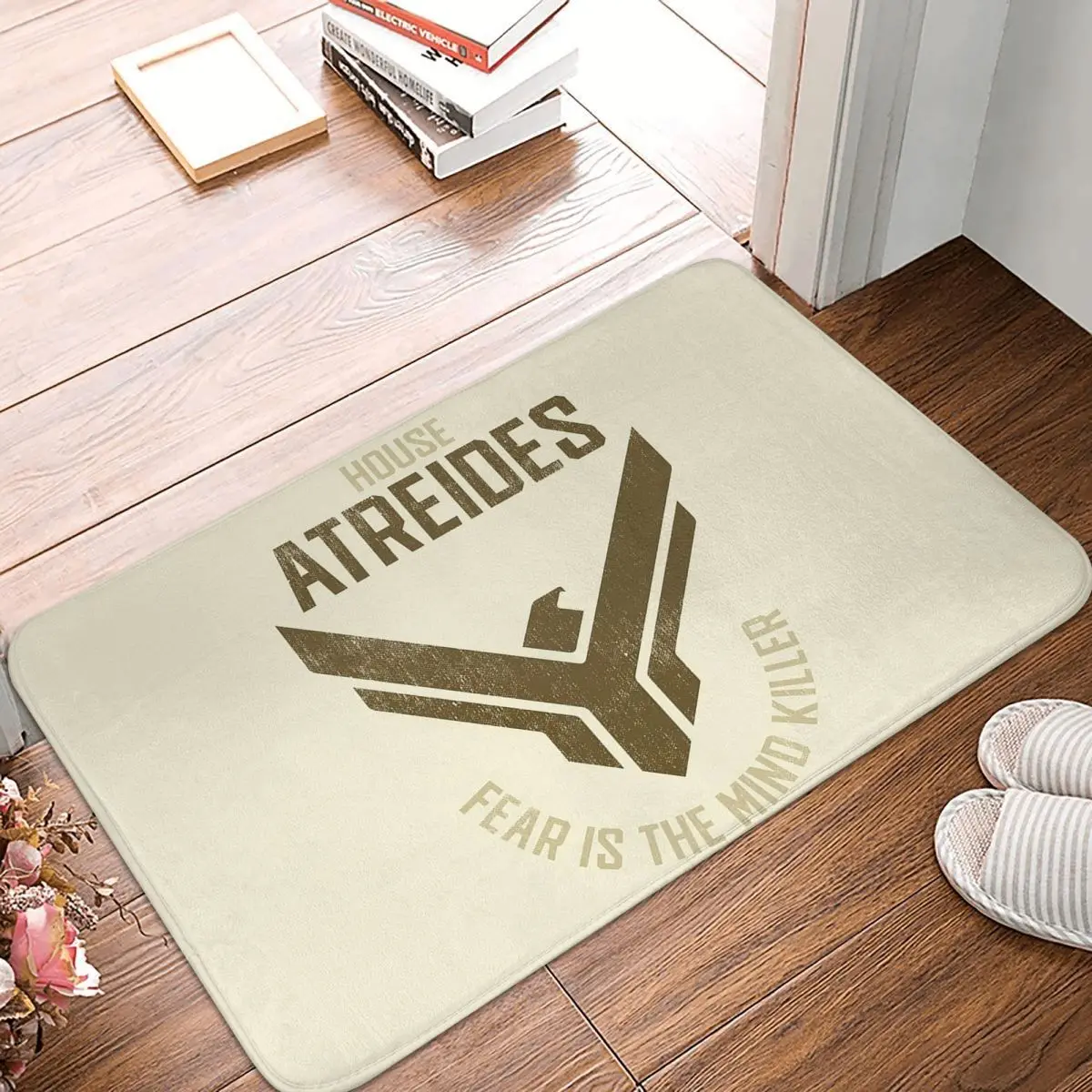 House Atreides Dune 2021 Film Fear Is The Mind Killer Graphic Non-slip Doormat Floor Mat Carpet Rug for Kitchen Footpad Mats