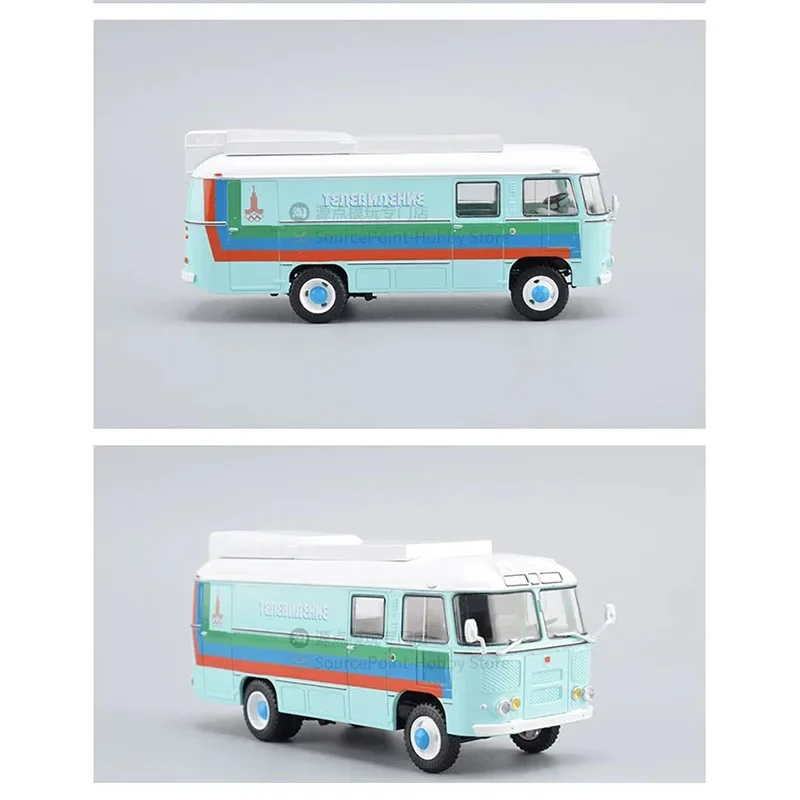 Diecast 1/43 Alloy 1980 PAZ-3916 (PVS-4) Mobile Film Unit SJAVN016 Car Model Classics Adult Souvenir Gift Static Display