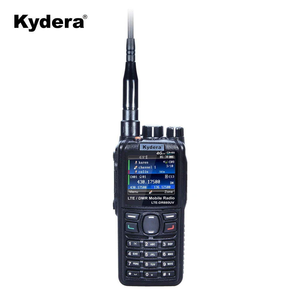 

Kydera comunicador LTE-DR880UV Walkie talkie UHF VHF PoC 4G android radio with Dispatching system tour guide system