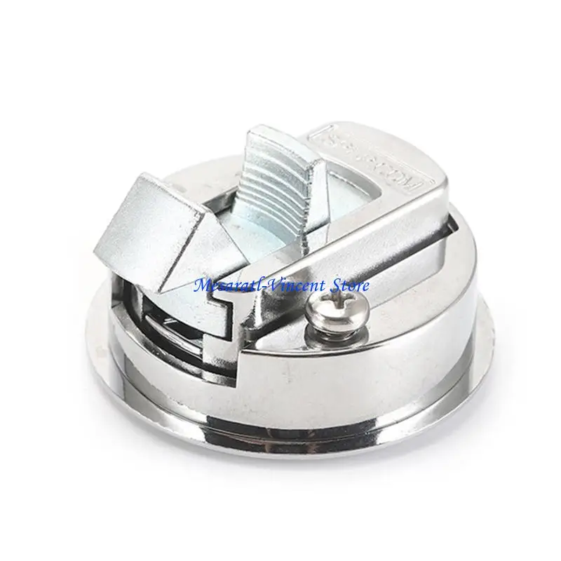 A70F Non for Key Round Flush Pull Slam for Latch Embedded Pulling Ring Lock for RV Tr