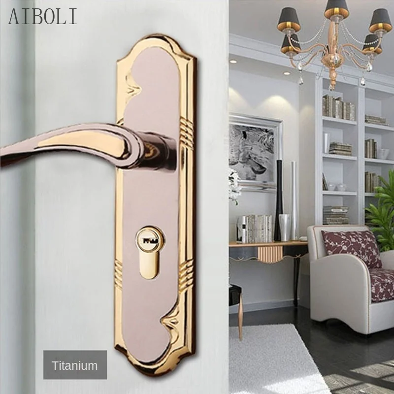 

Aluminium Alloy Bedroom Door Lock Door Handle Split Lock Indoor Wooden Door Mechanical Handle Lock