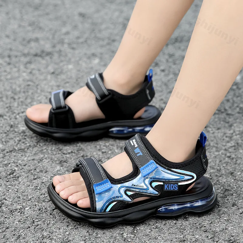 

Children's Open Toes Casual Sandals 2025 Summer New Boys' Breathable Comfortable Outdoor Beach Shoes Sports Lightweight Sneakers