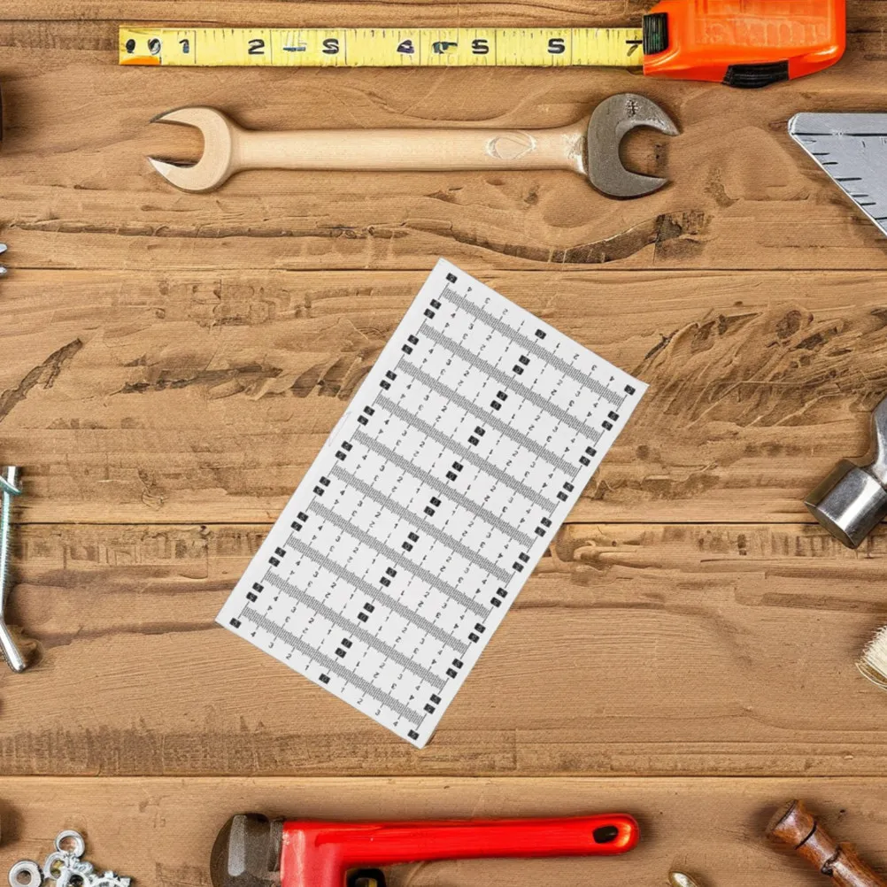 

2Set Peel and Stick Ruler Tape Clear Double Scale Measuring Sticker for Workbench Woodworking Sewing Measuring Tool