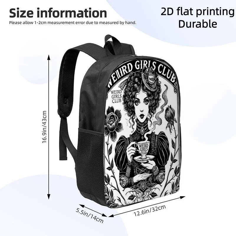 

1, Elegant Gothic Ladies Tea Backpack | Floral and Snake Pattern, Lightweight, Large Capacity, Adjustable Shoulder Strap