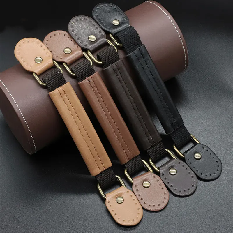 23.5CM Leather Furniture Handle Suitcase Handle Replacement Luggage Handle Pulls Door Pull Handle Handbag Purse Bag Strap Handle