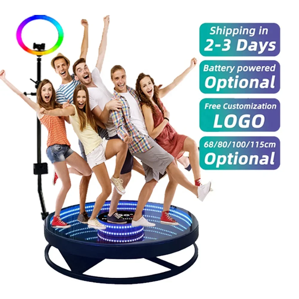 Oux New Slow Motion Rotating 360 Photo Booth Wireless 2022  Degree   for Festival Wedding Event Party