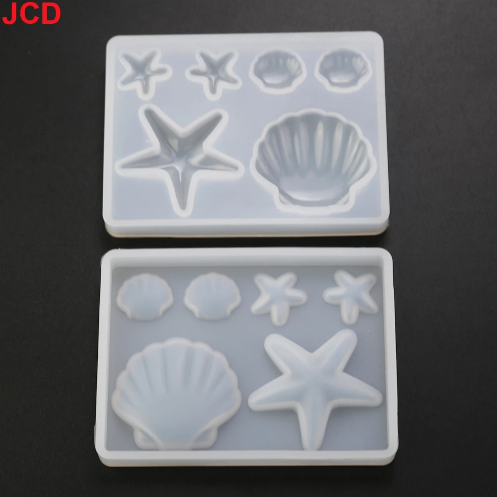 1 pz Silicone Diamante Pietra Stella Marina a Forma di Conchiglia Strumenti di Gioielli Stampi Per Fare Ciondolo Resina Epossidica Alta Tem Peratura