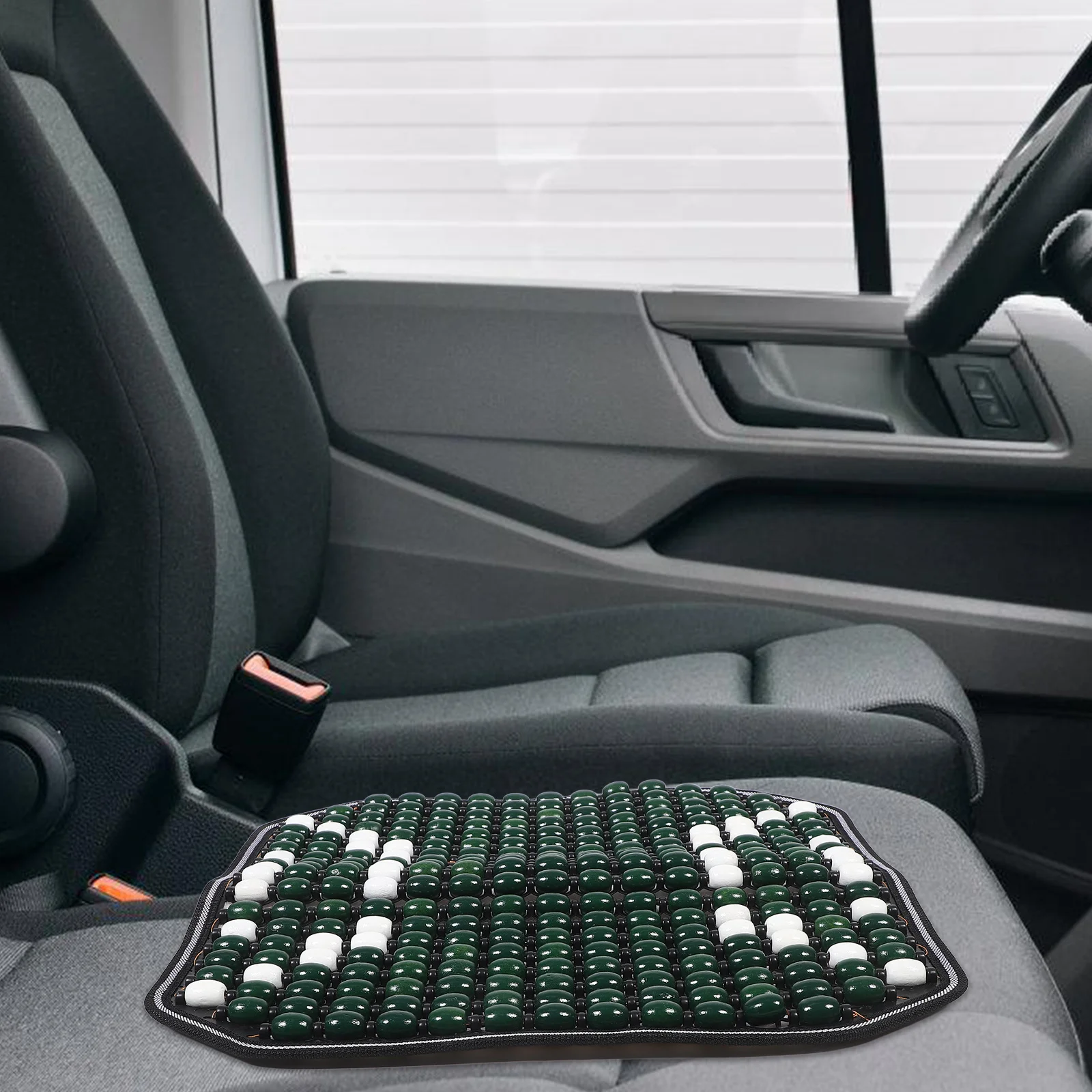 

Wooden Beads Car Seat Cushion Breathable Cooling Pad For Driver Front Seat Car Beaded Mat Automotive Interior Accessory