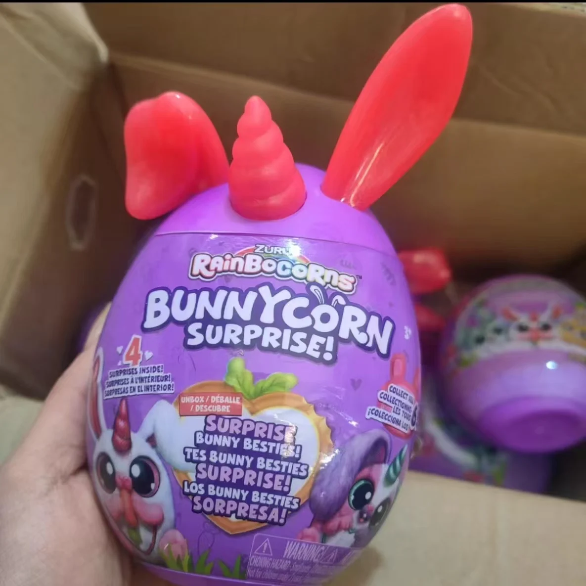 Figura de ação genuína arco-íris ovo mágico super mini desenho animado boneca de animal de estimação brinquedo presente