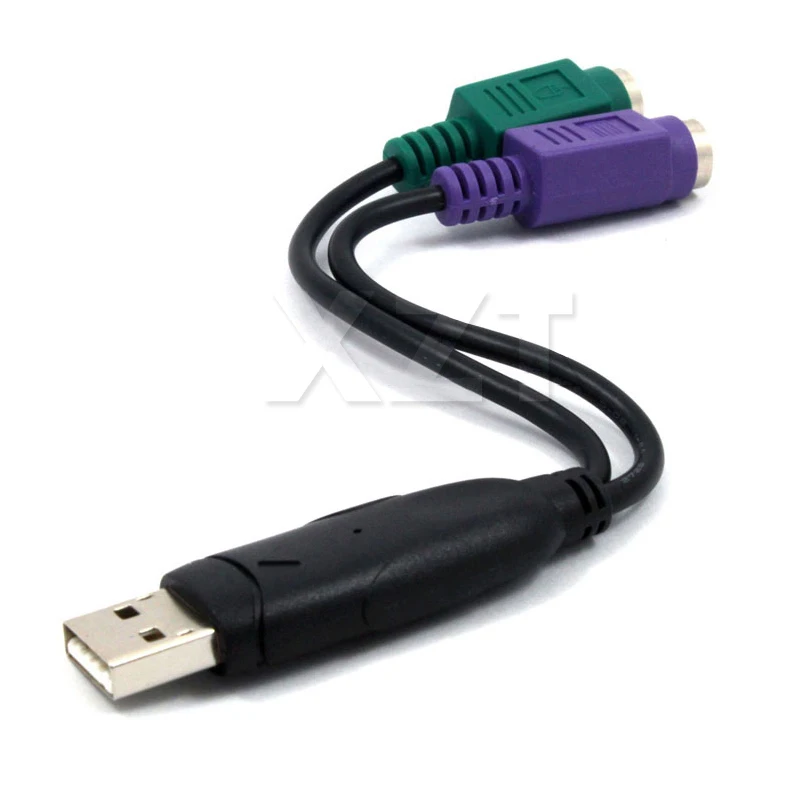 كابل تمديد USB ذكر إلى 6Pin PS2 لـ PS 2 أنثى ، محول مقسم Y ، موصل للماوس ولوحة المفاتيح