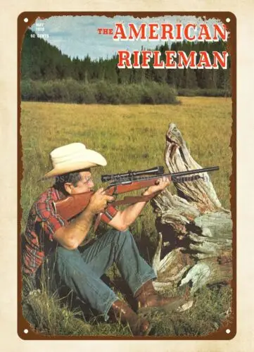 Настенная табличка 1970, американский журнал Rifleman, металлический жестяной знак