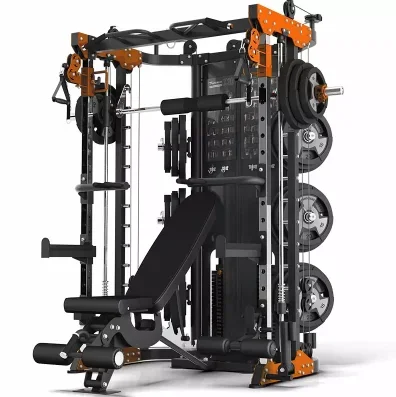 All-In-One Home Gym Fitness Station Multi-Function Power Squat Rack Smith Machine Shoulder Chest Leg Press Equipment Training