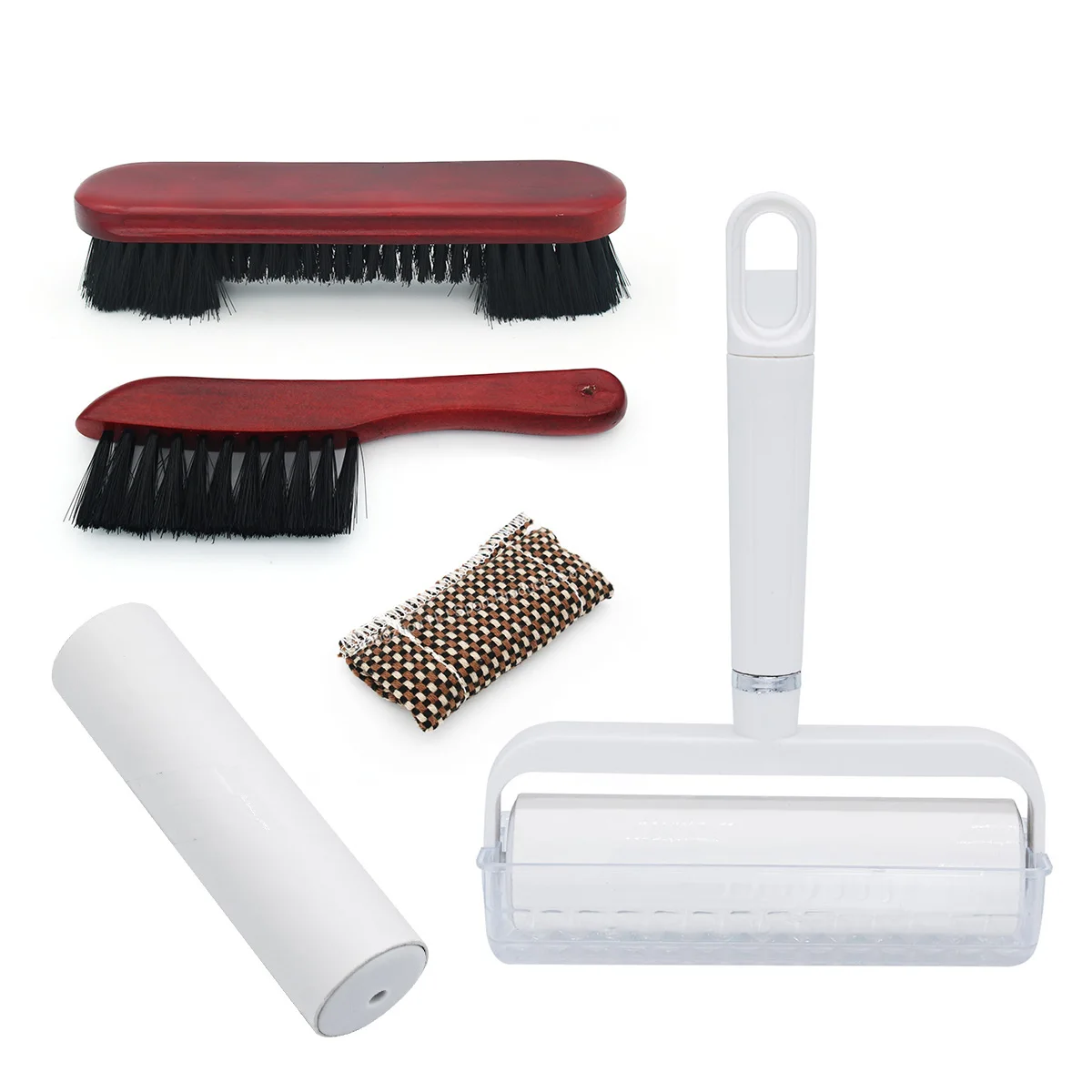 Billiard Clean Set Table Cleaning Kit Hair Roller Cleaner with one Sticker for Replace, Cue Clean Bag,Billiard Cloth Table Brush