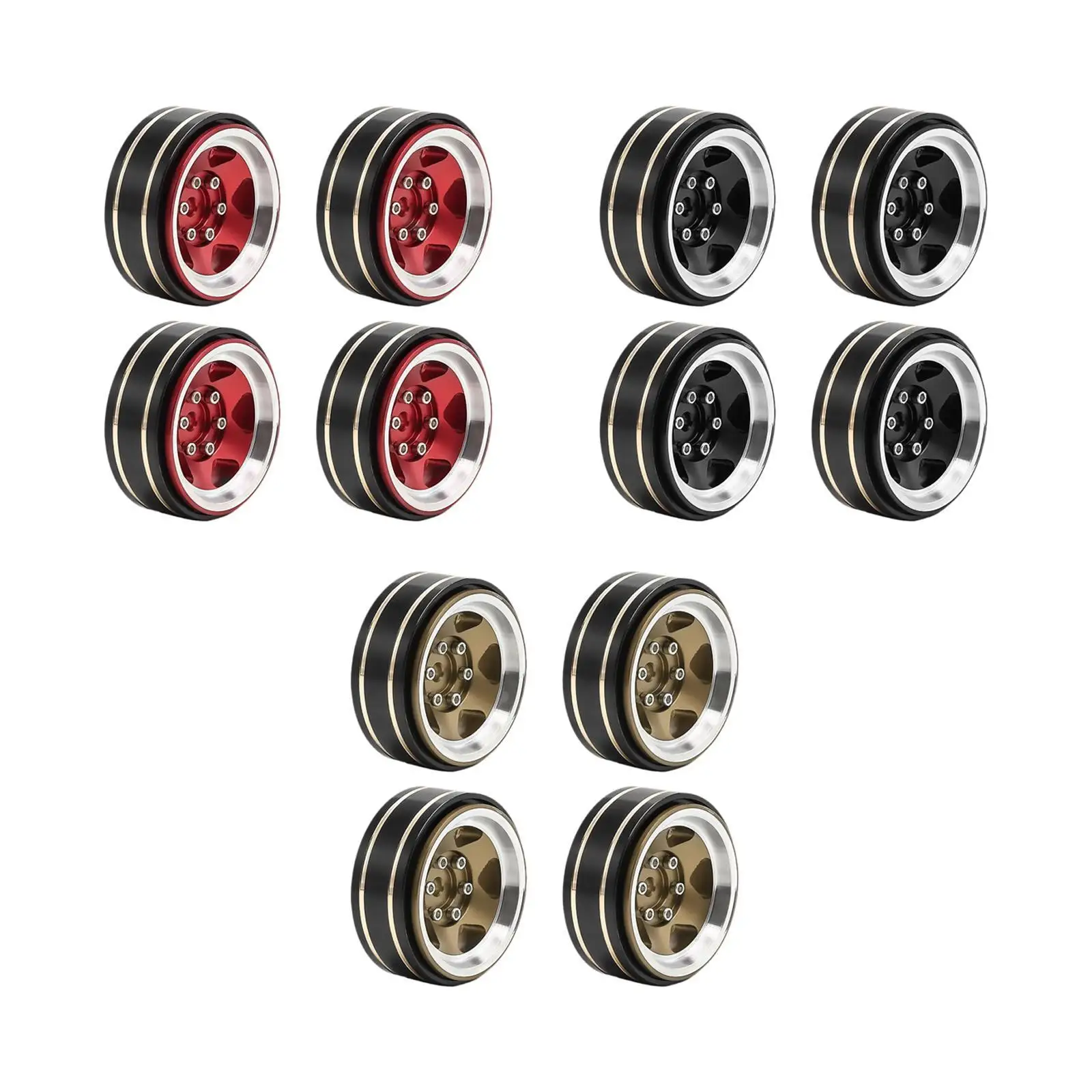 

4 шт. 1,3-дюймовый обод колеса для TRX4M SCX24 1/18 RC Crawler