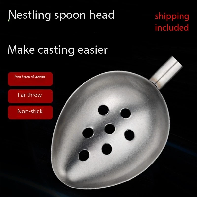 

Ultra Light Stainless Steel Fishing Spoon Head, Carbon Rod, Rock Fishing, Lightweight Long Throw, Non Stick Bait, Fishing Gear