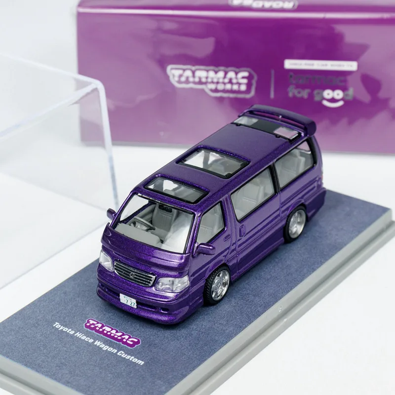 Diecast TW 1:64 Scale Toyota Hiace Wagon Custom Alloy Car Model
