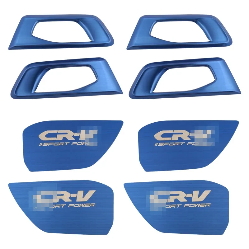 Car door inner handle door bowl frame sequins changed to decorative stickers accessories supplies For Honda CRV 2017 18 19 2021