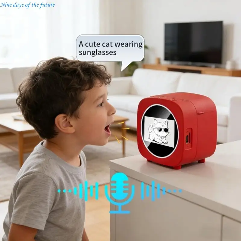 Modern Mini Printer Label Maker For Stickers And Labels Features 2.4Inch Screen E65A