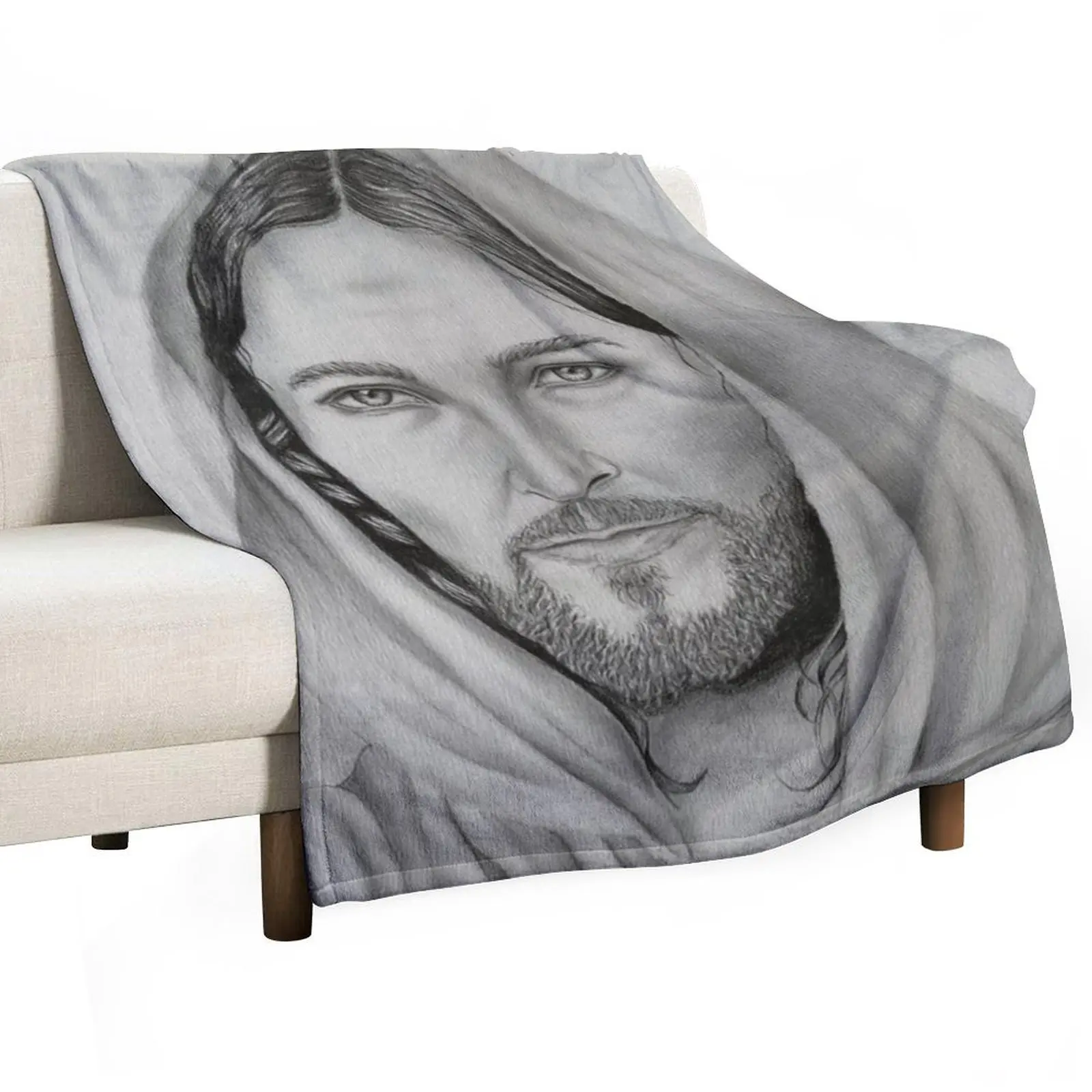 

Jesus The Lord Throw Blanket Giant Sofa Flannel Fabric Flannels Decorative Throw Blankets