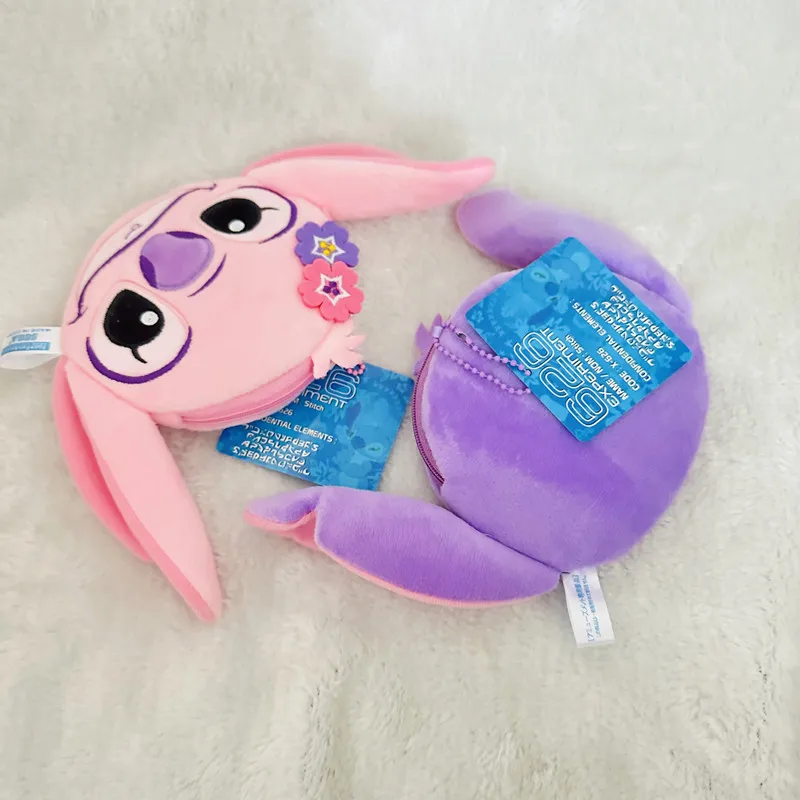 Disney Stitch Plush Coin Purses Cute Mini Girls Wallet Creative Card Bag for Small Change Kids Zipper Purses Kids Toys Gifts