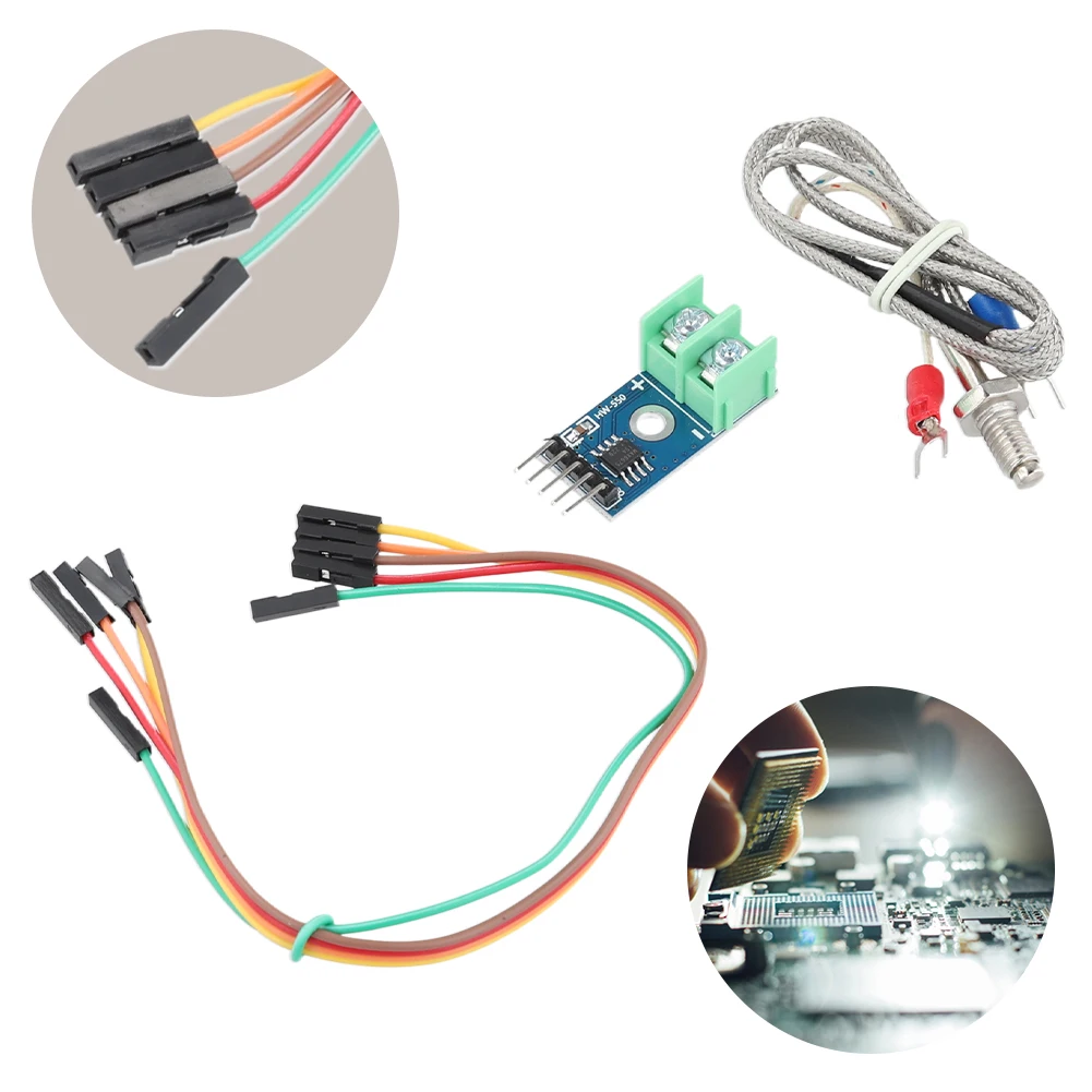

MAX6675 K Type Thermocouple with Cable Cord Temperature Degrees Module Temperature Thermocouple Sensor MAX6675 Module