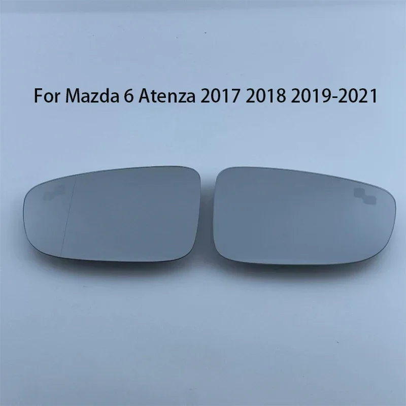 With Heated Blind spot Lens For Mazda3 2017-2019 & Mazda6 Atenza 2017 -2021 Car Left/right Side Rearview Mirror Glass
