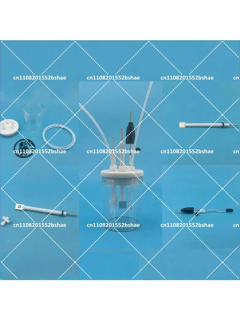 Electrochemical Electrode System Sealed, Three Electrodes and Electrolytic Cell Included