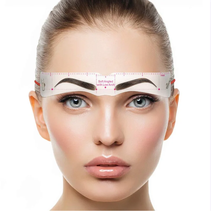 12 Styles/set Eyebrow Stencil Set, Reusable DIY Eye Brow Drawing Guide, Grooming Template Card For Easy Makeup