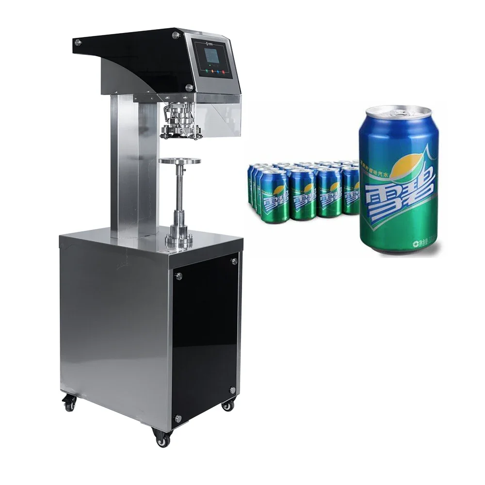 

Semi-automatic Soft Drink Pop Can Aluminium Tin Can Metal Sealing Machine For Soda