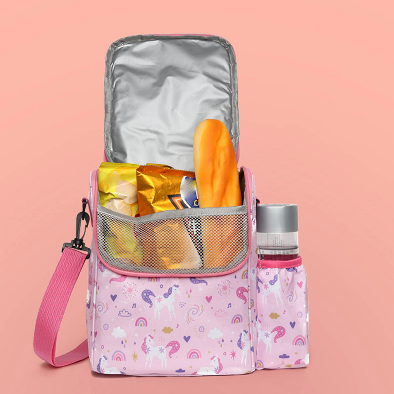 Insulated Thermal Cooler Lunch Bag Leak-proof Large Capacity Crossbody Thermal Coolers Picnic School Food Container