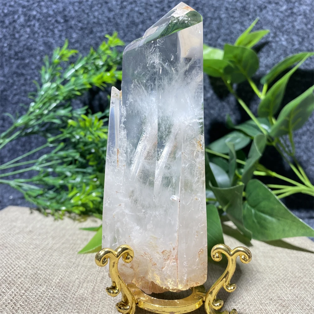 

Clear Crystals Tower Natural Raw Quartz Cluster Wand Healing Pineapple Stones Reiki Point Specimen Home Decor Obelisk Minerales