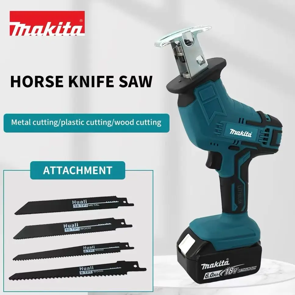 

Makita ML-505 18V Brushless Cordless Reciprocating Saw Portable Electric Power Tool for Wood Metal Pipe Cutting Chain Saw