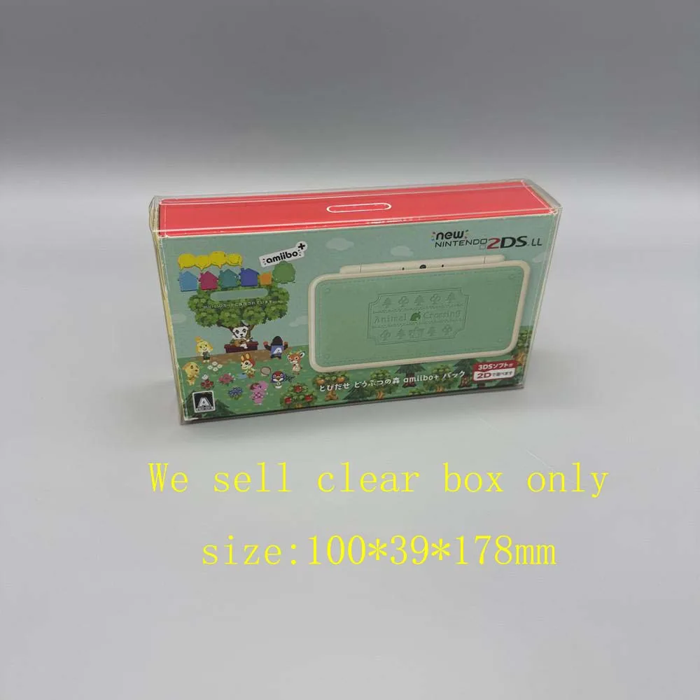 10pcs כיסוי לחיות מחמד שקוף עבור גרסת jp עבור גרסת jp עבור חציית בעלי חיים חציית תיבת אחסון תצוגה מוגבלת קונסולה